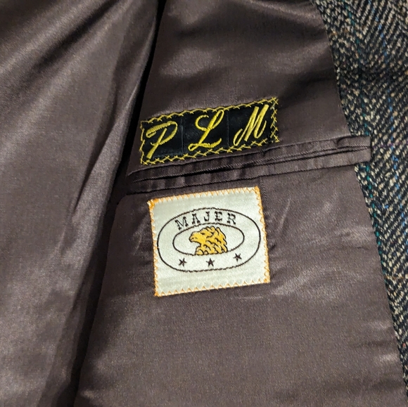 Vintage Majer Mens Tweed Sportscoat 42L - Picture 5 of 5